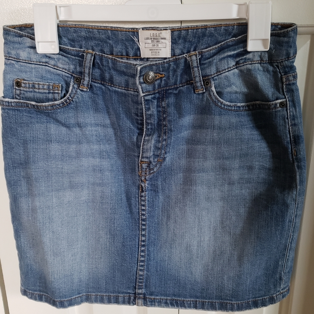 H&M Label of Grades Goods Denim mini sz 6 EU 36